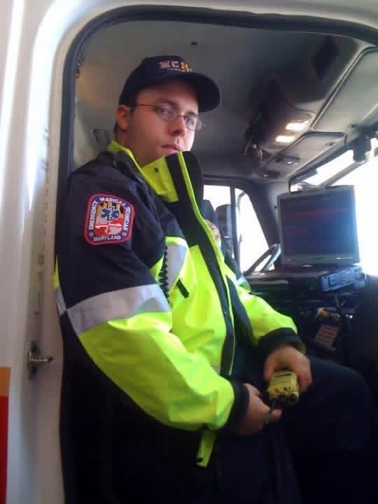 John Dillon in EMS gear, Frederick County Fire and Rescue, Maryland