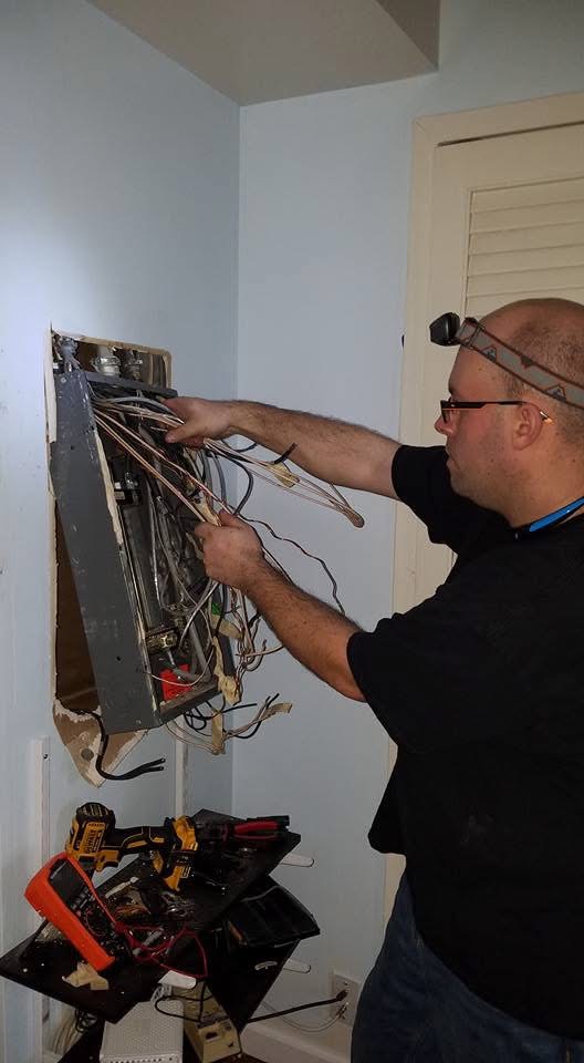 Rewiring a residential electrical panel, IKON Electric